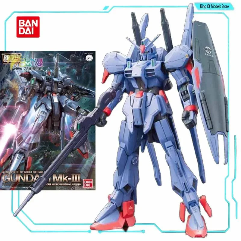 Bandai Original MODEL KIT GUNDAM RE 1/100 ALL  JAGD DOGA  ZAKU Anime Action Figure Assembly Model Toys  Model Gifts for Boys
