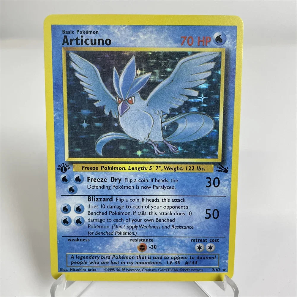 Holographic PKM Collection Cards PTCG Proxy Card Blue Core Paper Card Kids PKM Vaporeon/SnorlaxDragonite/Blastoise