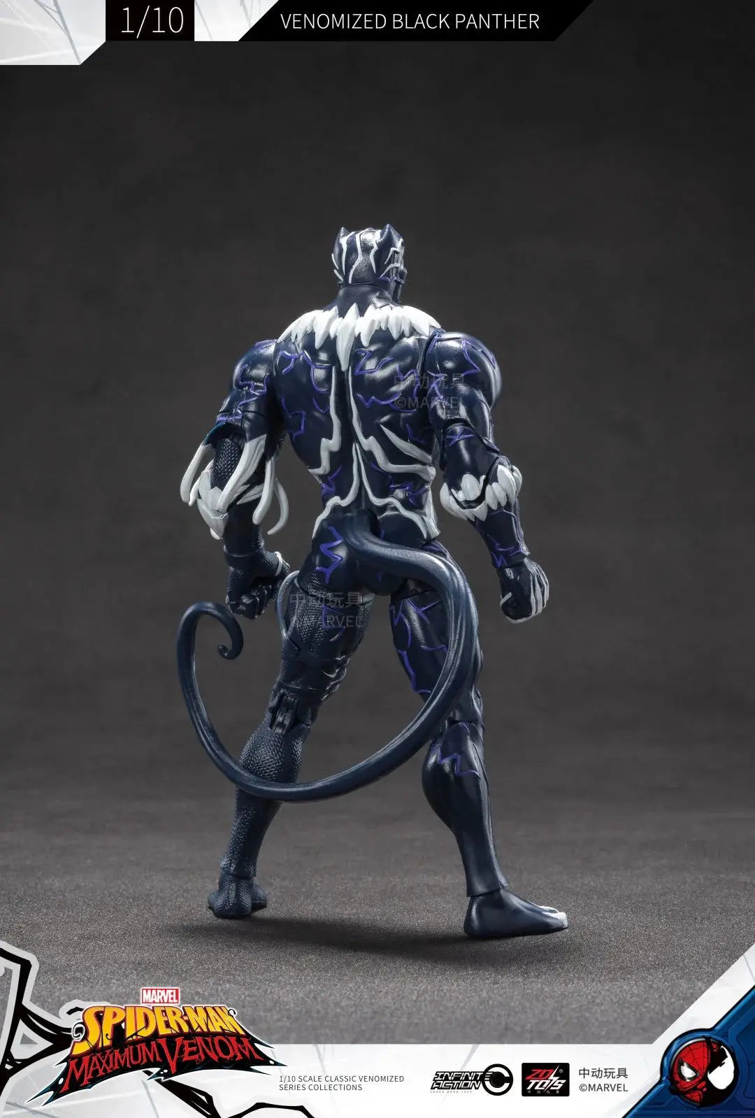 ZD Original Venom Parasitic Iron Man Thanos Symbiote Captain America Black Panther 1/10 Marvel legends Action Figure Anime Toy