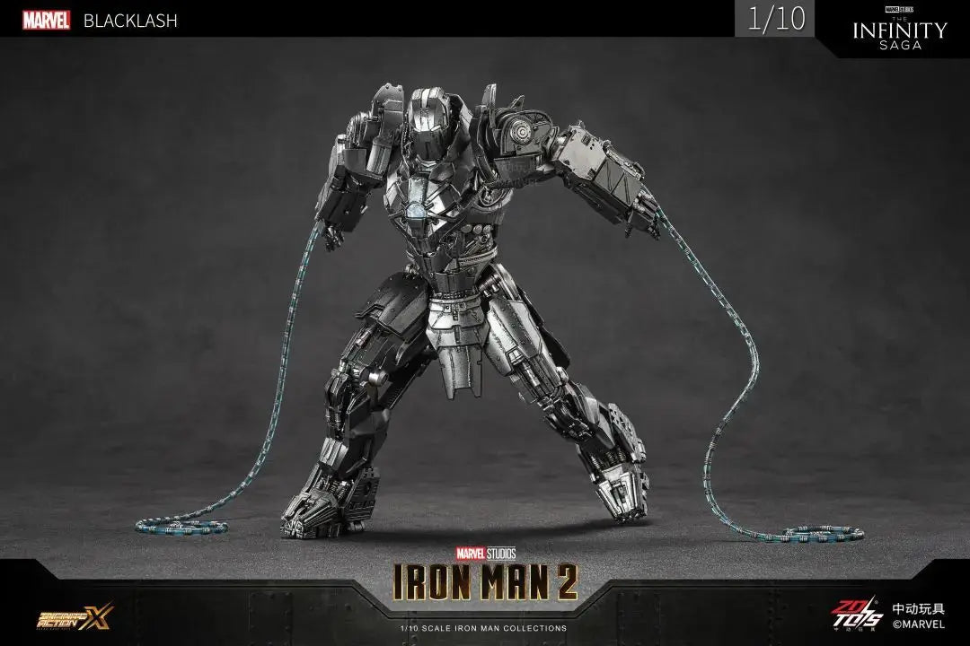 ZD Toys Iron Man Series Blacklash Figures 1/10 MK33 MK39 MK17 MK21Action Figurines Movie Statue Model Adult Collect Gift