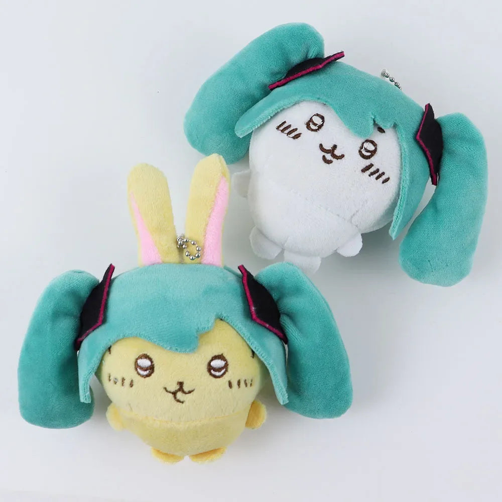 Cartoon Fit Hatsune Plush Doll Chiikawa Kawaii Toy USAgi Co-branded Doll Plush Toy Cute Bag Pendant Girls Holiday Gift