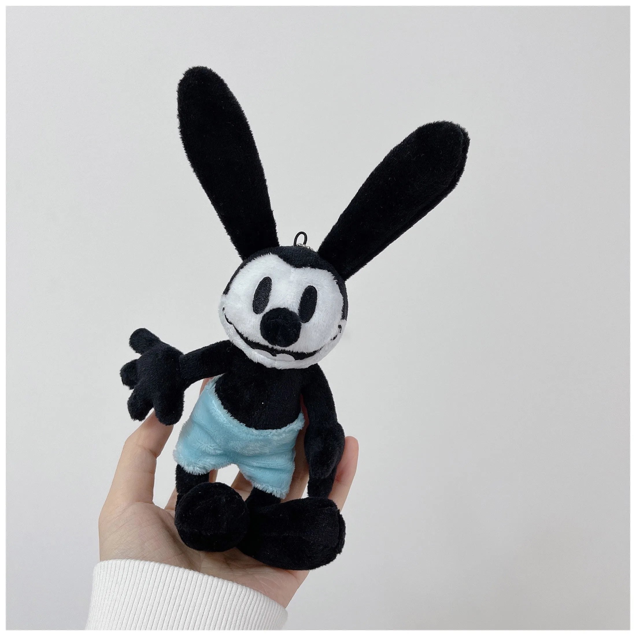 Disney Mickey Plush Toys Oswald The Lucky Rabbit Cute Backpack Keychain Car Pendant Room Decoration Kids Couple Holiday Gift