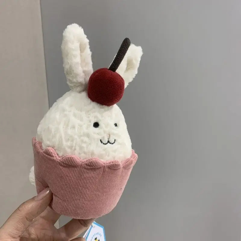 Jelly Cat 14cm Bunny Cupcakes Plush Doll Cakes Dessert Home Desktop Ornaments Cat And Dog Toys Pet Gifts