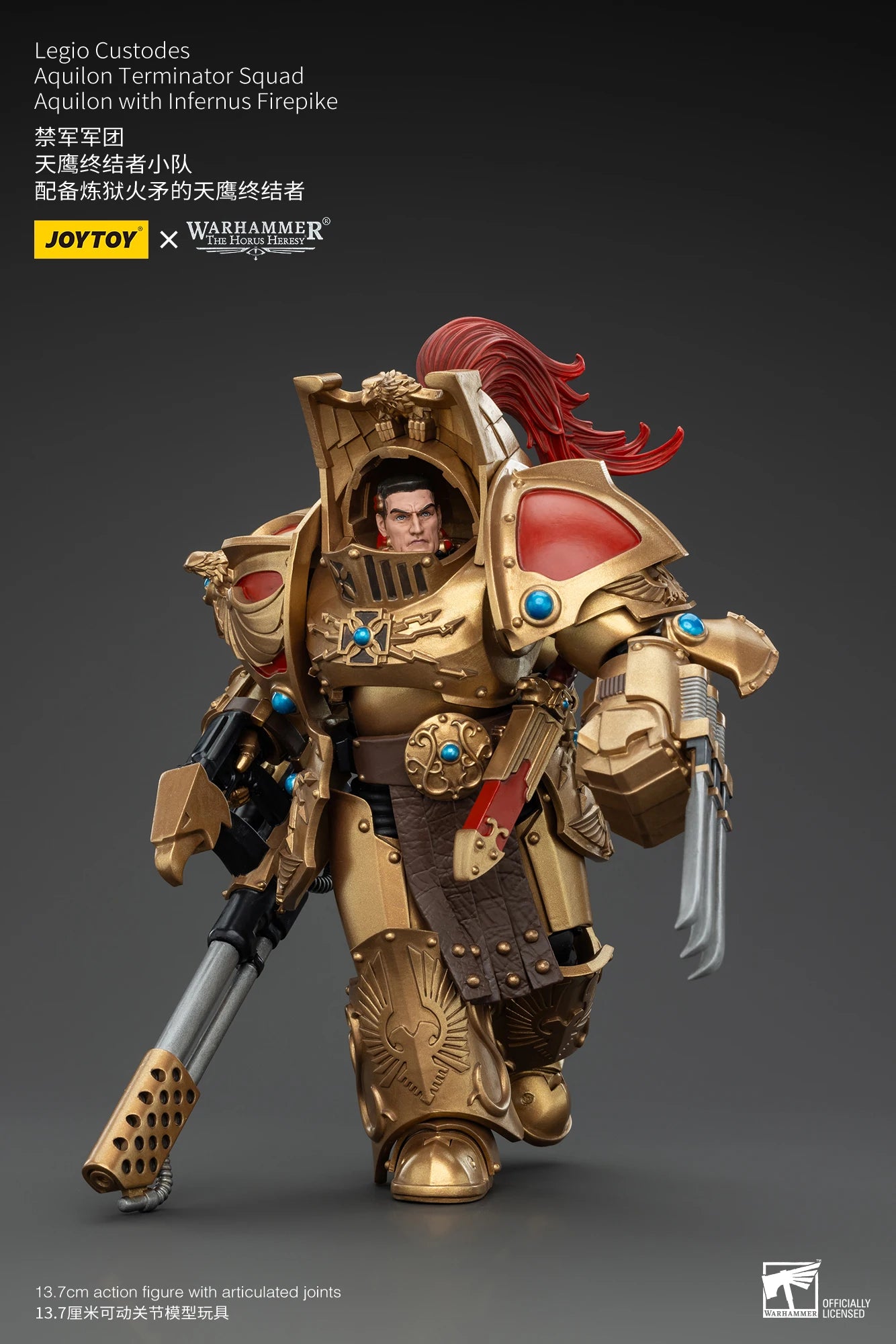 JOYTOY Warhammer 30k 1/18 Action Figures Legio Custodes Aquilon Terminator Squad Toy Collection Figure
