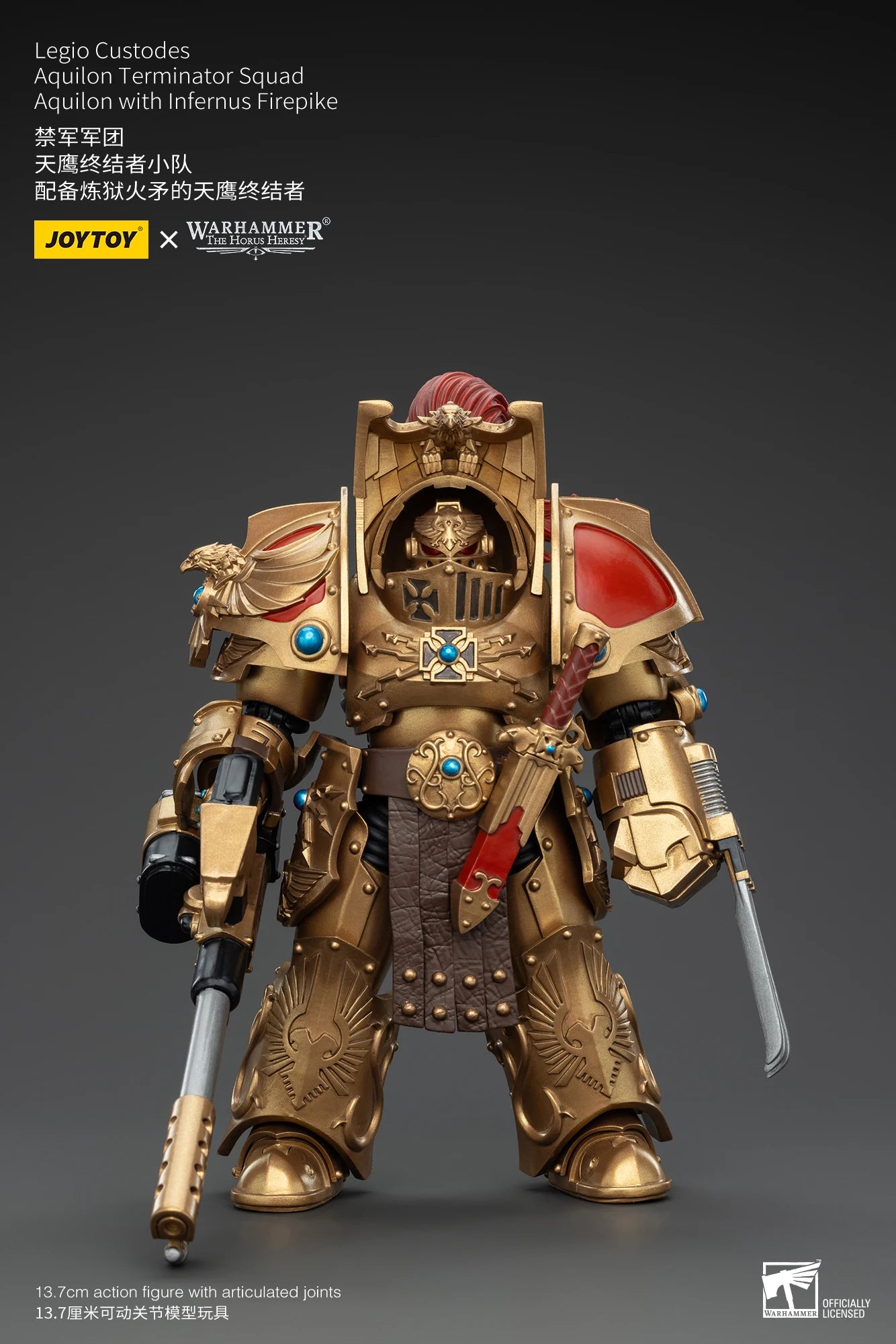 JOYTOY Warhammer 30k 1/18 Action Figures Legio Custodes Aquilon Terminator Squad Toy Collection Figure