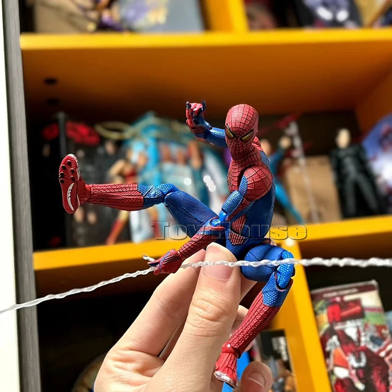 New Ct Toys Spiderman Mafex 001 Peter Parker Andrew Garfield The Amazing Spider-Man Shf Anime Action Figure Figurine Model Toys