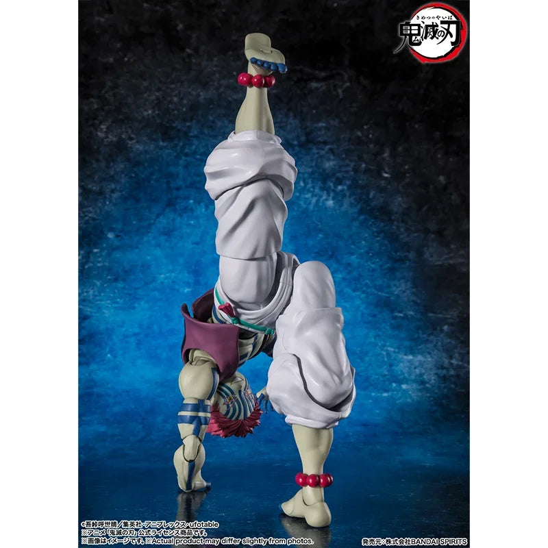 Original Bandai Demon Slayer S.H.Figuarts SHF Akaza Anime Action Figures Model Collection Toys Gifts