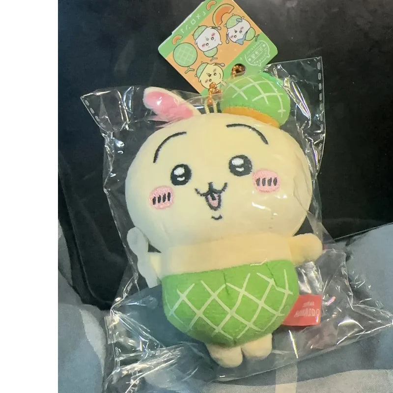 Hokkaido Series Cartoon New Chiikawas Cantaloupe Usagi Doll Self-deprecating Bear Plush Toy Bag Pendant Keychain Decoration Gift