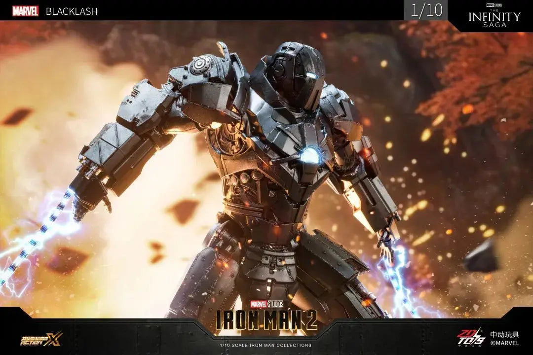 ZD Toys Iron Man Series Blacklash Figures 1/10 MK33 MK39 MK17 MK21Action Figurines Movie Statue Model Adult Collect Gift