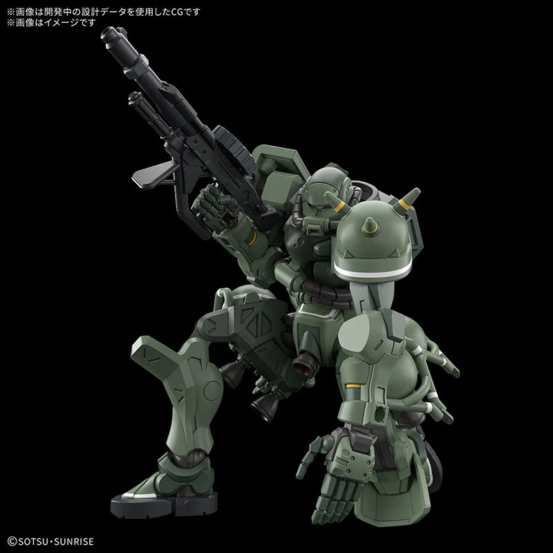 BANDAI HG 1/144 Gundam GQuuuuuuX MS-06 Zaku  Anime Action Figures Assembly Model Collection Toy