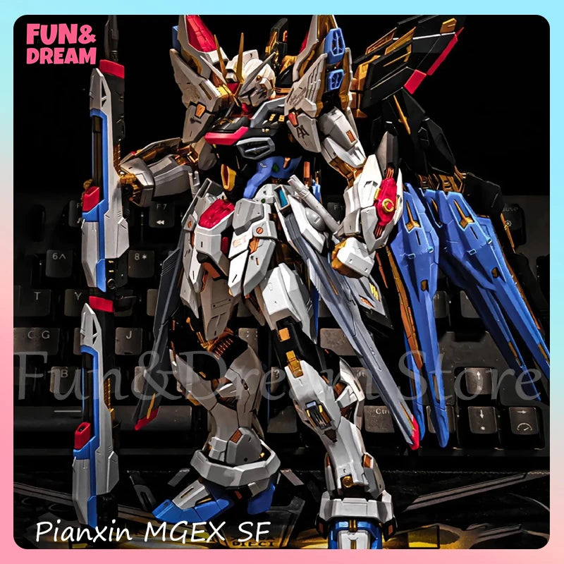 XUNXIN KO MGEX 1/100 MGEX Strike Freedom Action Figure Repaired version PIANXIN Model Kit Assembly Children Toys Birthday Gift