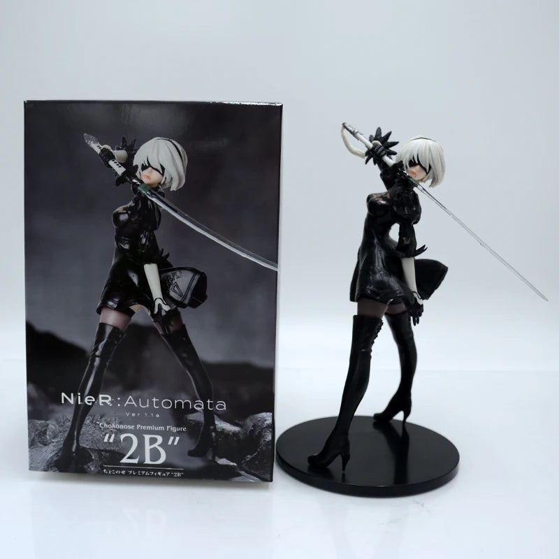 18cm NieR:Automata Ver1.1a YoRHa No.2 Type B Anime Girl Figure NieR Automata YoRHa No.9 Type 9S/2B Action Figure Model Doll Toys