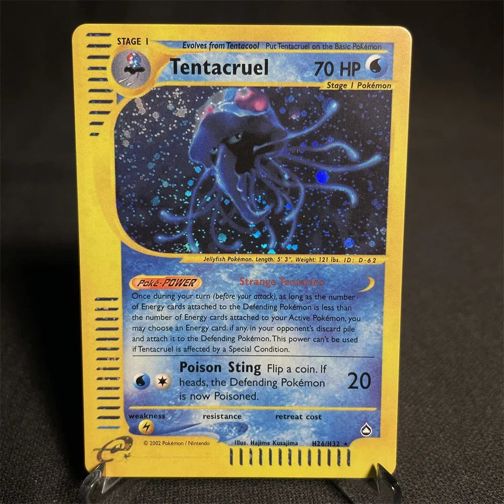 Pokemon Cards Shining Card E-Card Series Vileplume Arcanine Gengar Suicune Game Collection Cards Toys Gifts Proxy Card