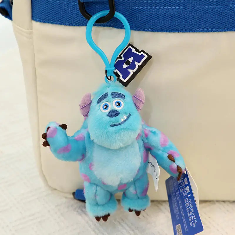 Original Disney Monsters University Plush Keychain Toy James Sullivan Mike Wazowski Soft Stuffed Doll Toy Story Alien Kids Gift