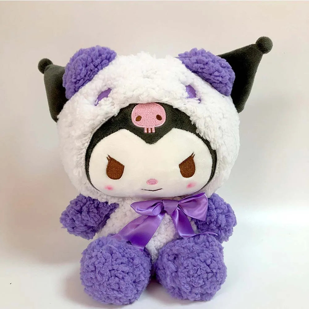 25Cm Kawaii Sanrio Plush Doll Toy Cute Hello Kitty Cinnamoroll My Melody Kuromi Pochacco Lovely Anime peluche Toys Gift For Kids
