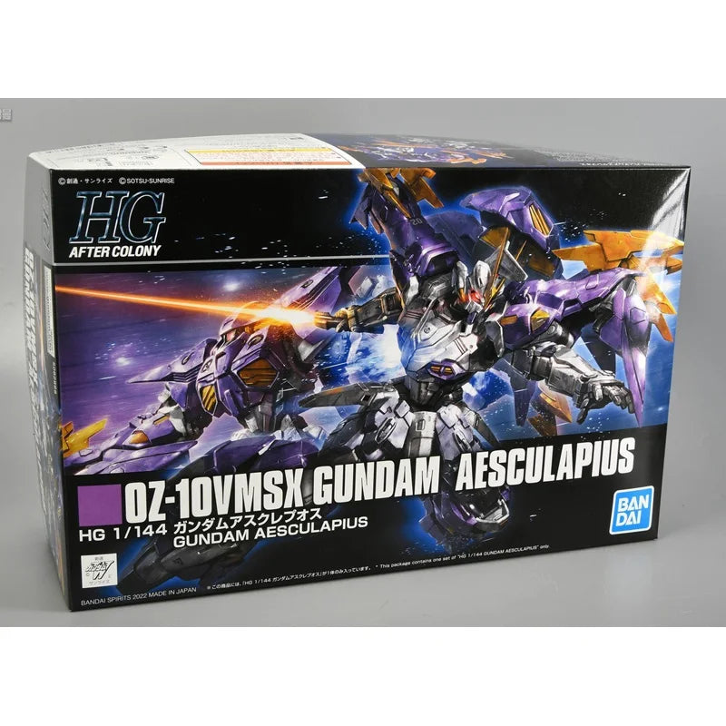 Bandai HG OZ-10VMSX GUNDAM AESCULAPIUS Anime Action Figure Robot Collectible Assembly Model Toys Ornaments Gift Children