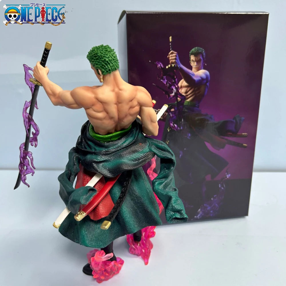 Comic Doll Bathing Blood Roronoa Zoro PVC 21cm Action Doll Series Exquisite Model Birthday Gift Doll