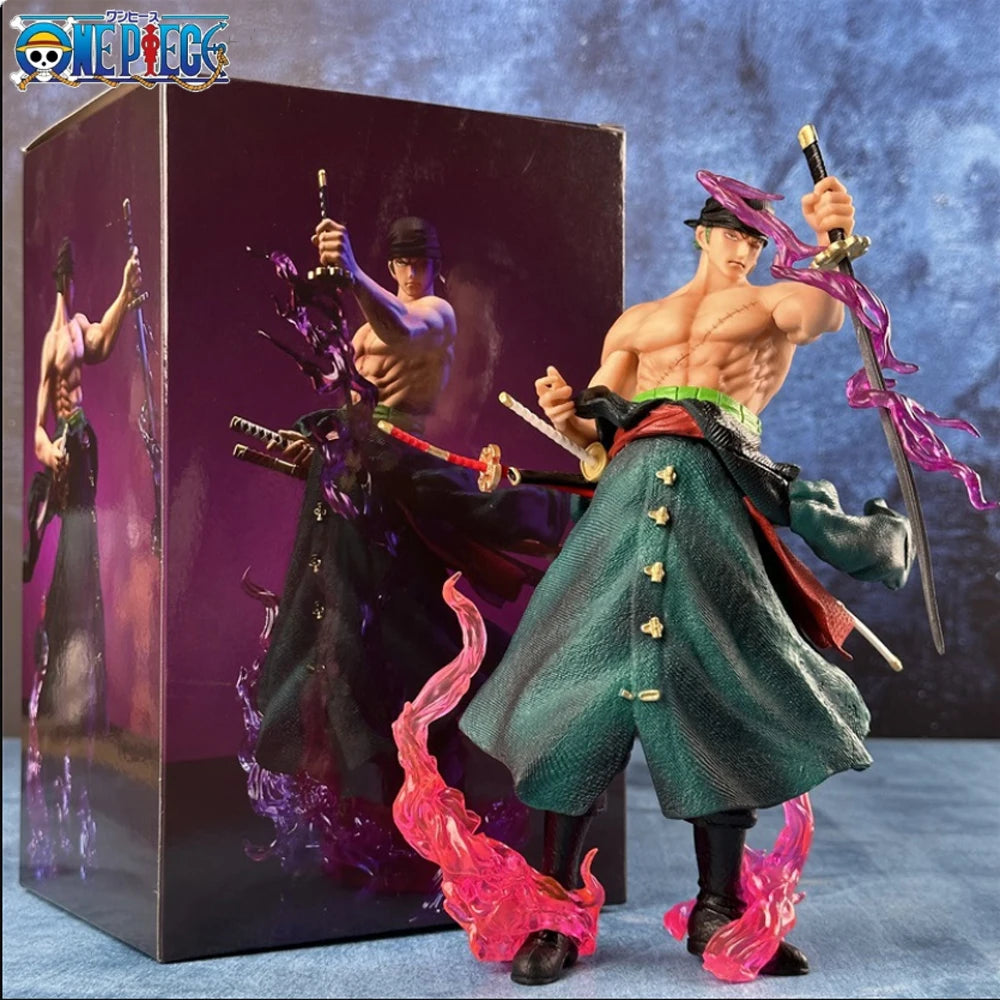 Comic Doll Bathing Blood Roronoa Zoro PVC 21cm Action Doll Series Exquisite Model Birthday Gift Doll