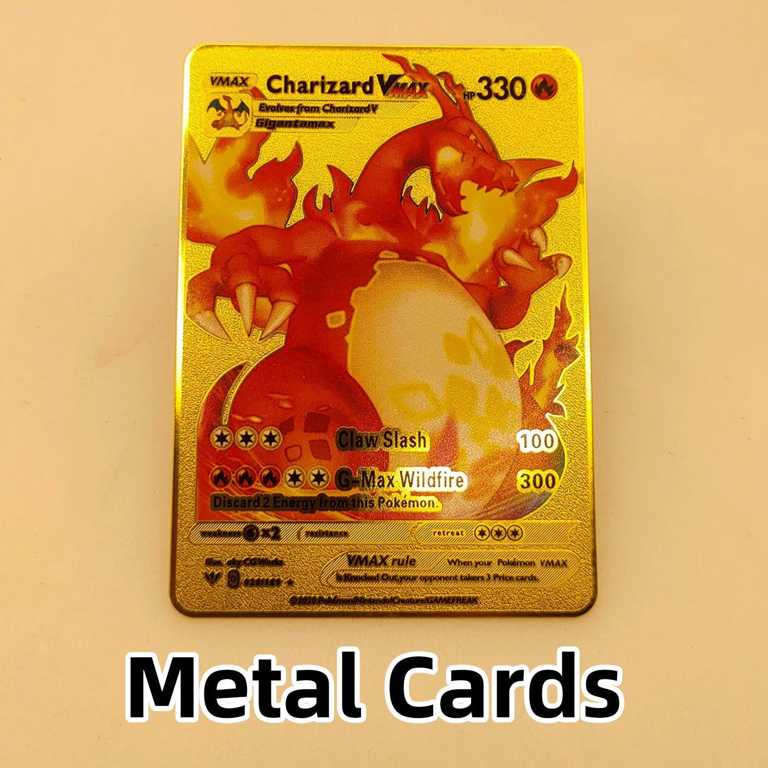 PTCG Metal Gold Cards Vstar Vmax EX GXBulbasaur Charmander Squirtle Meowth Jigglypuff Charizard Blastoise Kabutops Mewtwo