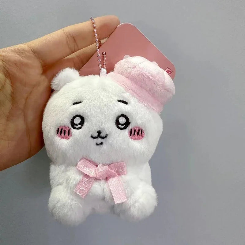 Chiikawa Beret Series Creative Pendant Cartoon Fashion Fluffy Anime Mini Accessories Girls and Child Decoration Gift