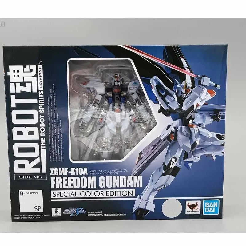 Bandai Original MODEL KIT ROBOT SPIRITS FREEDOM GUNDAM Action Figure Model Toys Gifts For boys Collectible Foam box sends