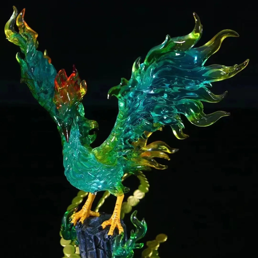 Anime One Piece Battle Phoenix Marco Beast Ver. GK PVC Action Figure Manga Statue Collection Model Kids Toys Doll with Light