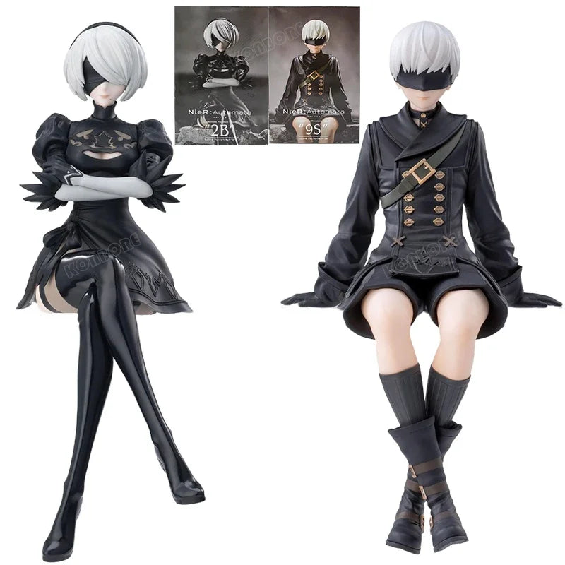 18cm NieR:Automata Ver1.1a YoRHa No.2 Type B Anime Girl Figure NieR Automata YoRHa No.9 Type 9S/2B Action Figure Model Doll Toys
