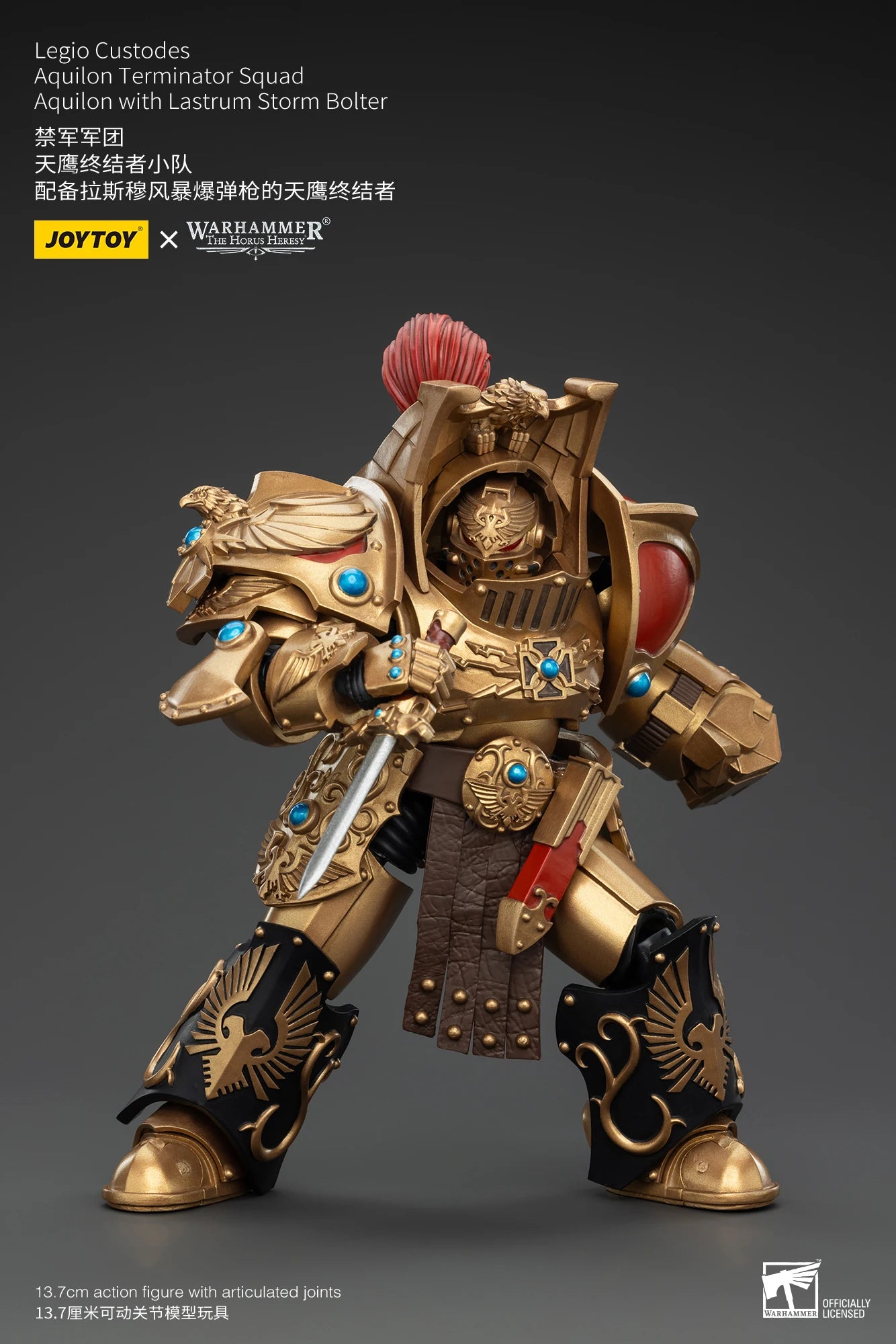 JOYTOY Warhammer 30k 1/18 Action Figures Legio Custodes Aquilon Terminator Squad Toy Collection Figure