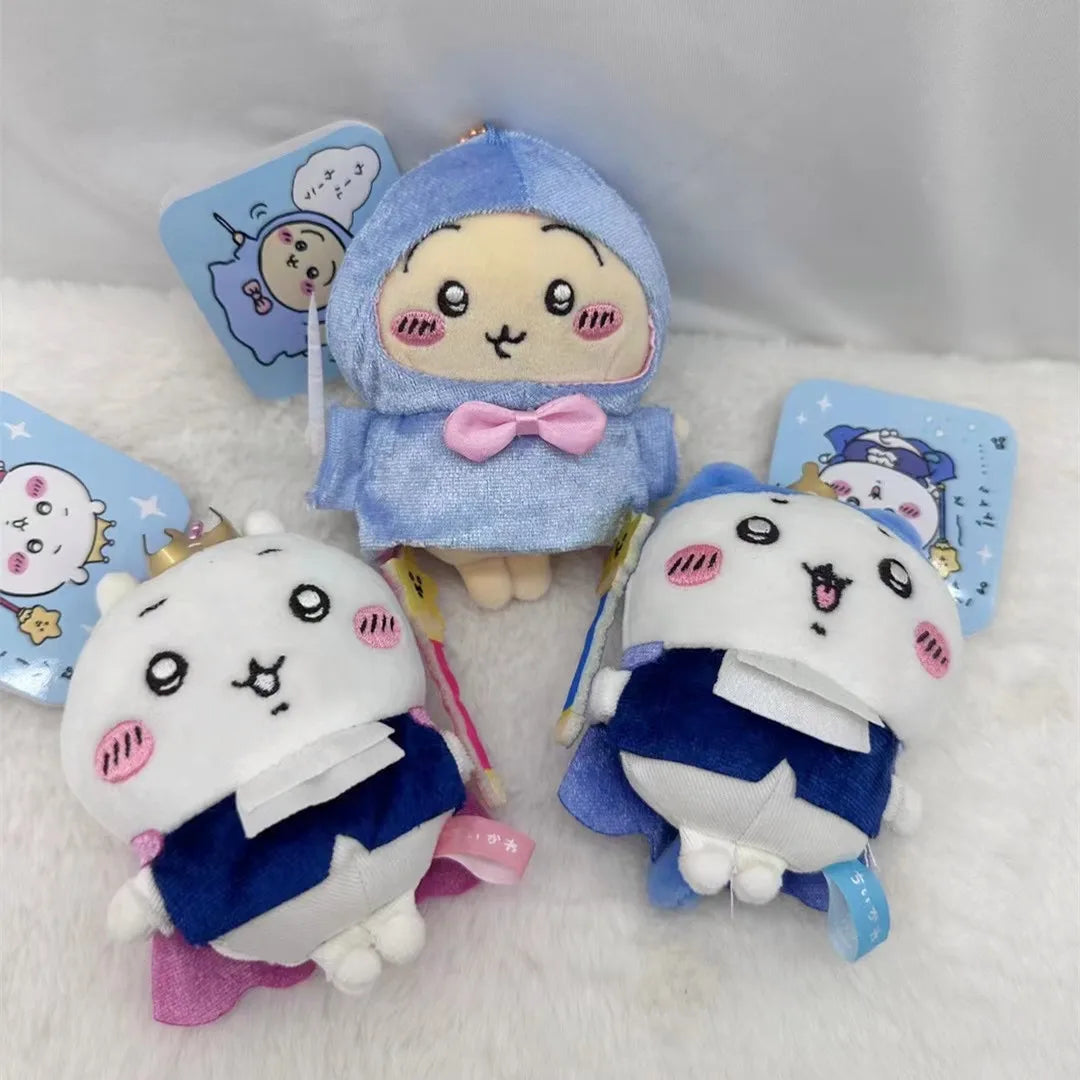 Cartoon Anime Chiikawa Plush Keychain Kawaii Cute Usagi Hachiware Cartoon Doll Pendant Accessories Bag Accessories Girls Gift