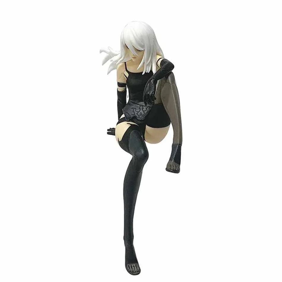 15Cm Anime  Nier:automata Ver1.1A 2B Yorha No. 2 Type B Premium Chokonose Figure PVC Model Collectible Toys