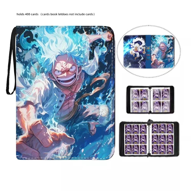 Anime 40-900pcs One Piece Luffy Zoro Card Book Pu Super Large Capacity Card Binder Display Game Collection Card Kids Toy Gift