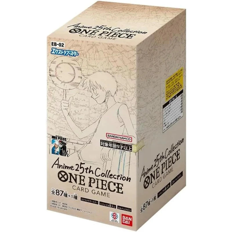 2025 New One Piece Booster EB-02 Anime 25th TCG Collection card Factory Sealed Japanese 1Packs 6card Child toy gift