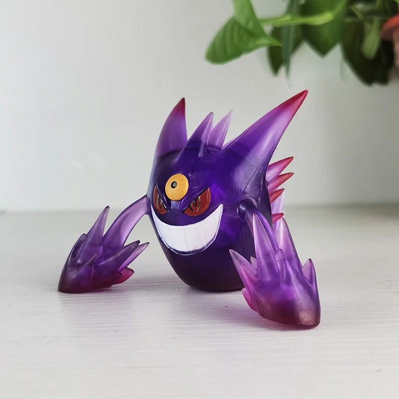 8cm Pokemon Gengar Anime Figure Kawaii Gengar Transparent Action Figure Statue Model Doll Decoraion Toys Kids Christmas Gift