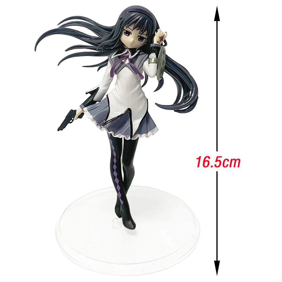 Anime Puella Magi Madoka Magica Figure 17cm Akemi Homura Action Figural Pvc Model Kawaii Decoration Doll Kids Toy Christmas Gift