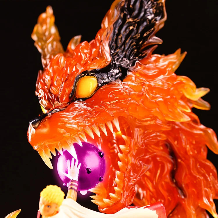 Naruto Shippuden  Anime Model Uzumaki Naruto Tailed Beast Bijuu Mode Action Figure 40cm Statue Collection Toy Kyubi Kurama Figma