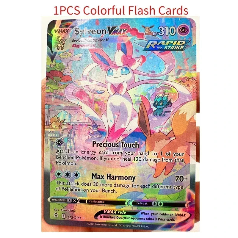 PTCG Pokemon Vmax Charizard Rayquaza Umbreon Toys Hobbies Hobby Collectibles Game Collection Anime Cards