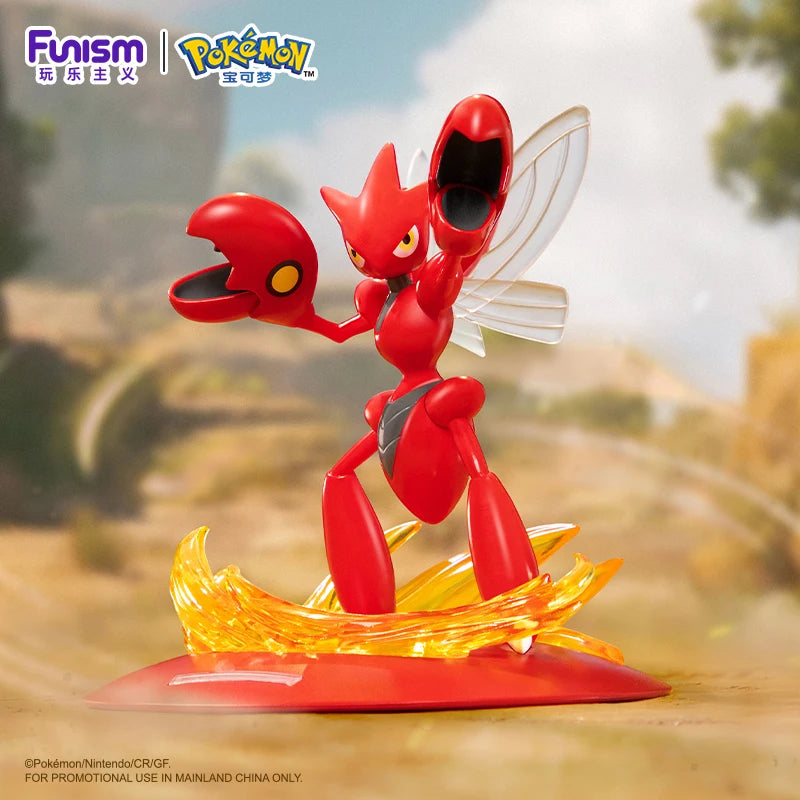 Funism Pokemon Action Figures Scyther Scizor Exquisite Anime Game Figure Collectible Cartoon Model Ornament Toy Gift