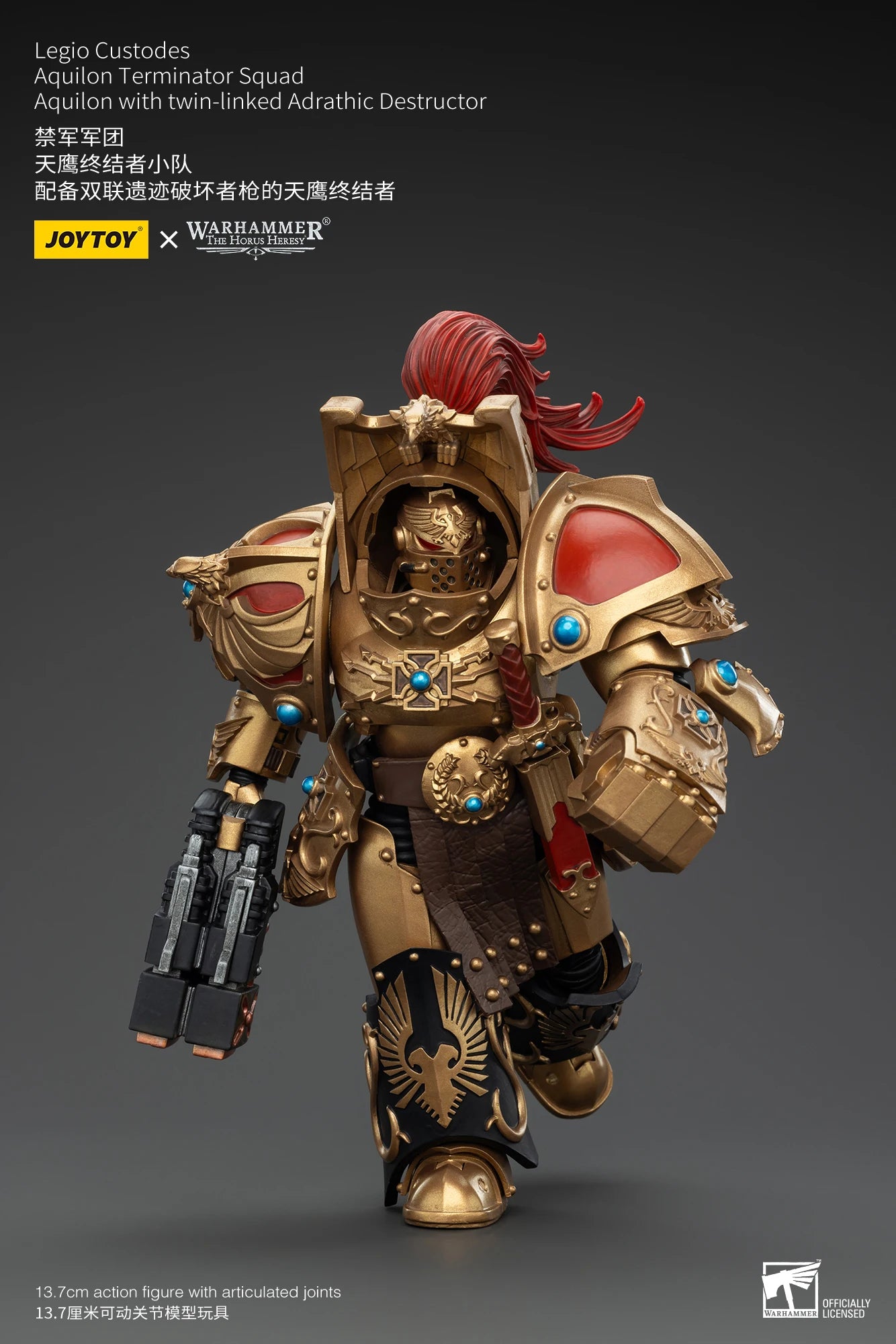 JOYTOY Warhammer 30k 1/18 Action Figures Legio Custodes Aquilon Terminator Squad Toy Collection Figure