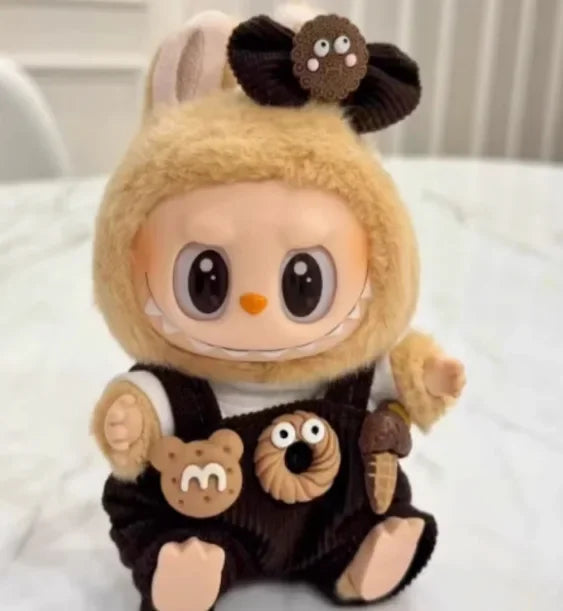 Mini Plush Doll'S Clothes Outfit Accessories For Korea Kpop Exo Labubu V1 V2 Idol Dolls Pit strip climbing suit Clothing Gift