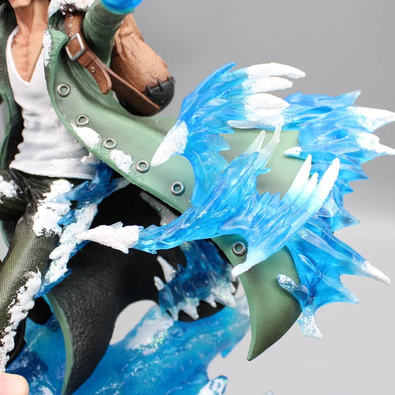 One Piece Aokiji Kuzan Anime Figures 2 Heads 30cm Gk Figurine Pvc LED Luminous Model Statue Collection Toy Christmas Gift