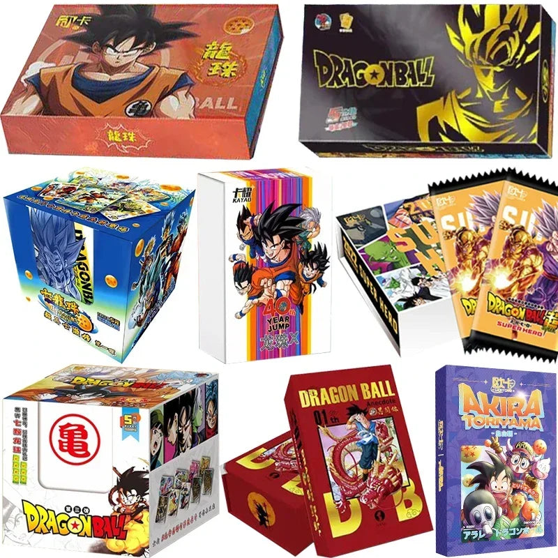 Dragon Ball Card Son Goku Saiyan Anime Figures Hero Collection Card SSP Flash Card Game Cards Table Toys Children Christmas Gift