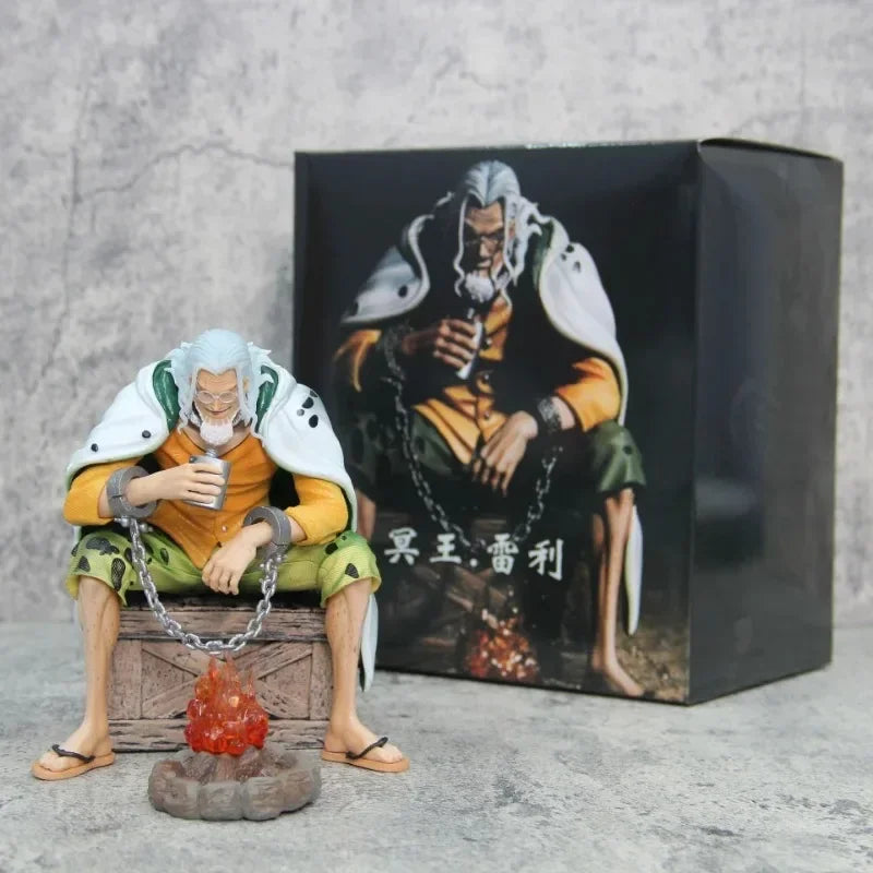 16cm Anime One Piece Figure Silvers Rayleigh Action Figures Model Figurine Room Collection Ornament Pvc Model