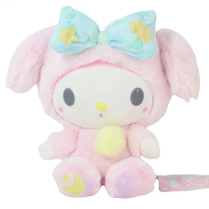 Sanrio Kuromi Cinnamoroll Melody Plush Toy Doll Anime Kawaii Doll Pendant Collection Children's Birthday Festival Gift