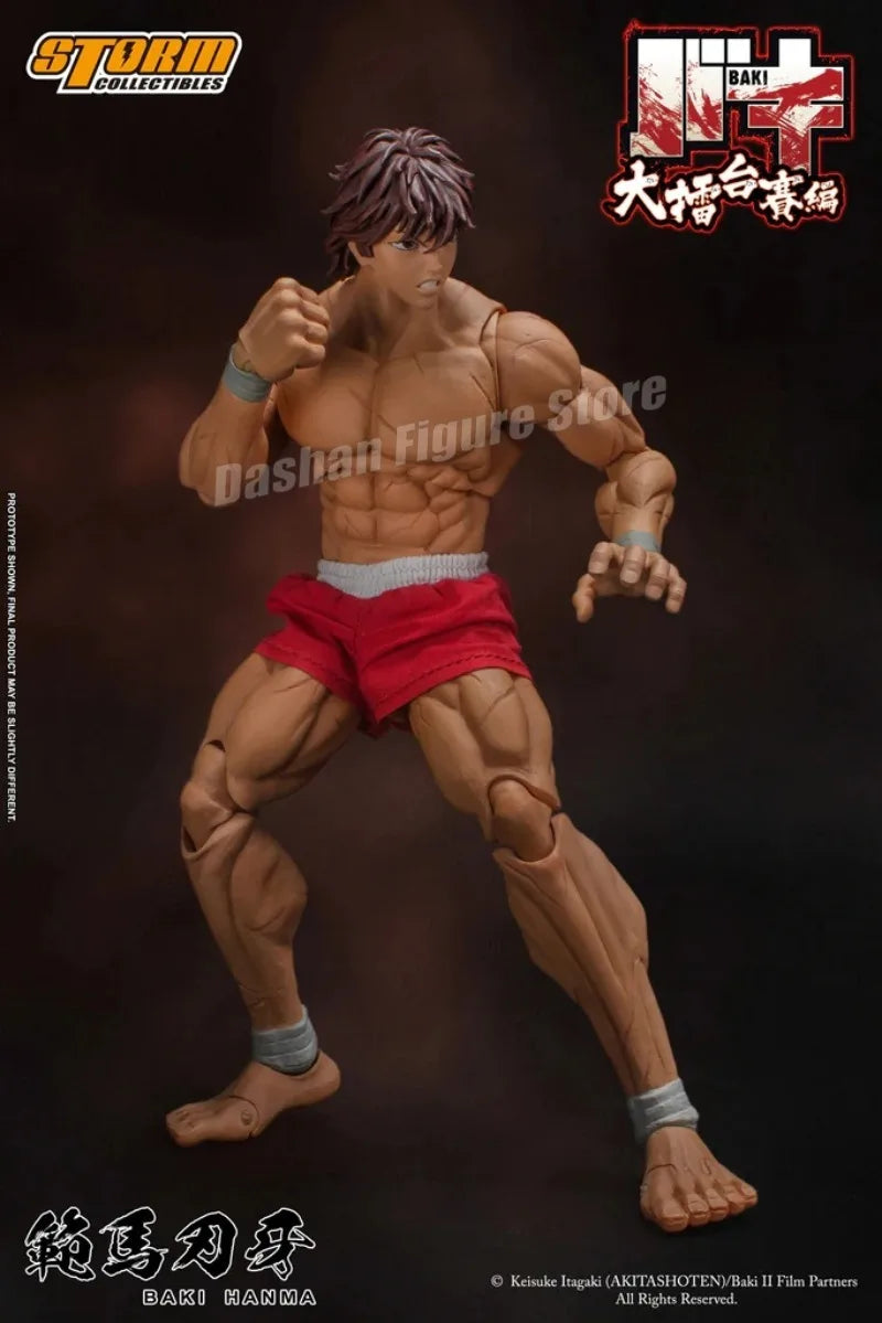 17cm Ko St Storm Toys Baki Hanma Action Figure Fighting Anime BAKl Kibk Son Of Ogre Figurine Collectible Model Dolls Toy Gifts