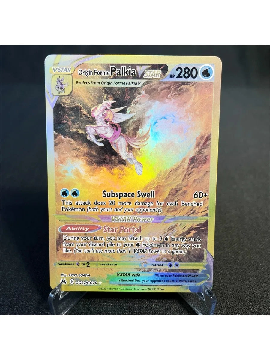 Pokémon Cards Holographic Card Sun & Moon Series Mewtwo Pikachu Paikou Serena Caitlin Collection Cards Toys Gifts Proxy Card