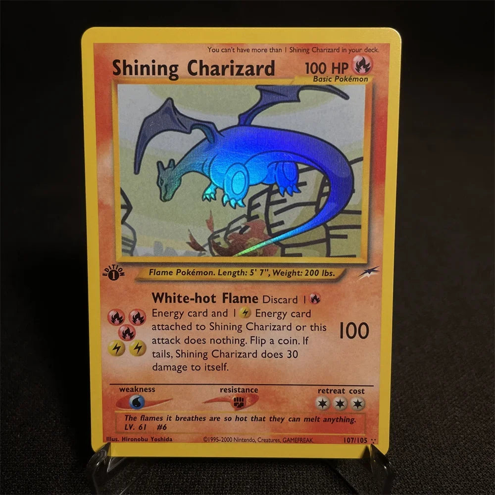 Pokemon Card Shining Card Gym Series Houndoom Jolteon Umbreon Gyarados Snorlax Steelix Piloswine Gift Kids Toys Proxy Card