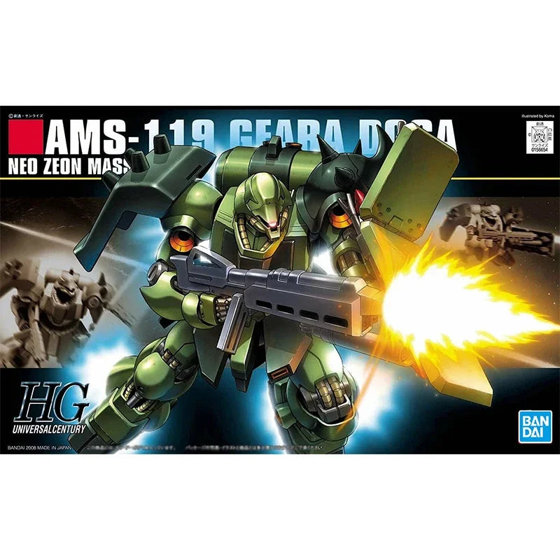 Bandai Gundam Model Kit HGUC Sinanju Efreet Schneid Geara Doga JAGD DOGA Gelgoog Action Figure Gunpla Building Anime Figures Toy