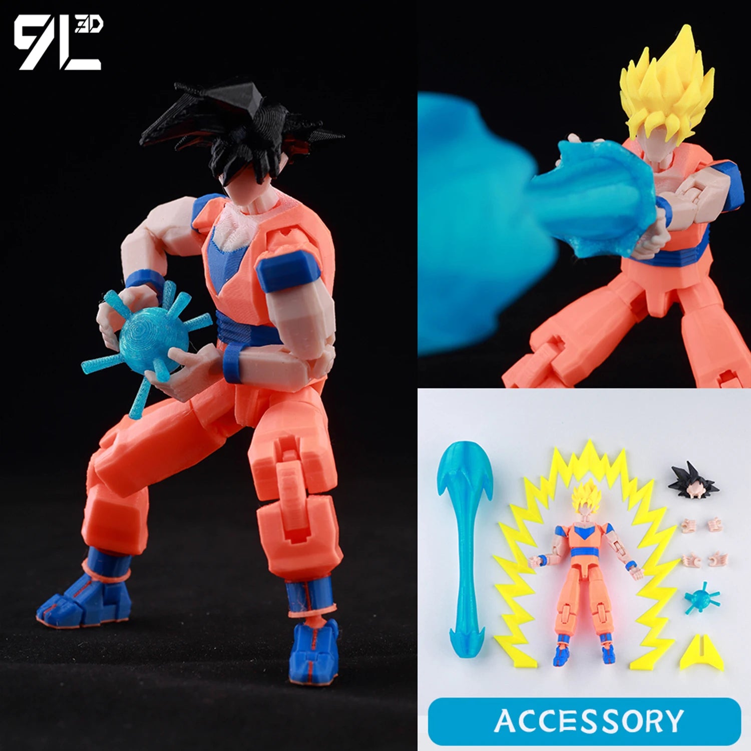 VIP-Dropshipping 9L3D Printed Anime Characters Lucky Dummy 13 Action Figures Multi-Jointed Movable Shapeshift Mannequin Toys