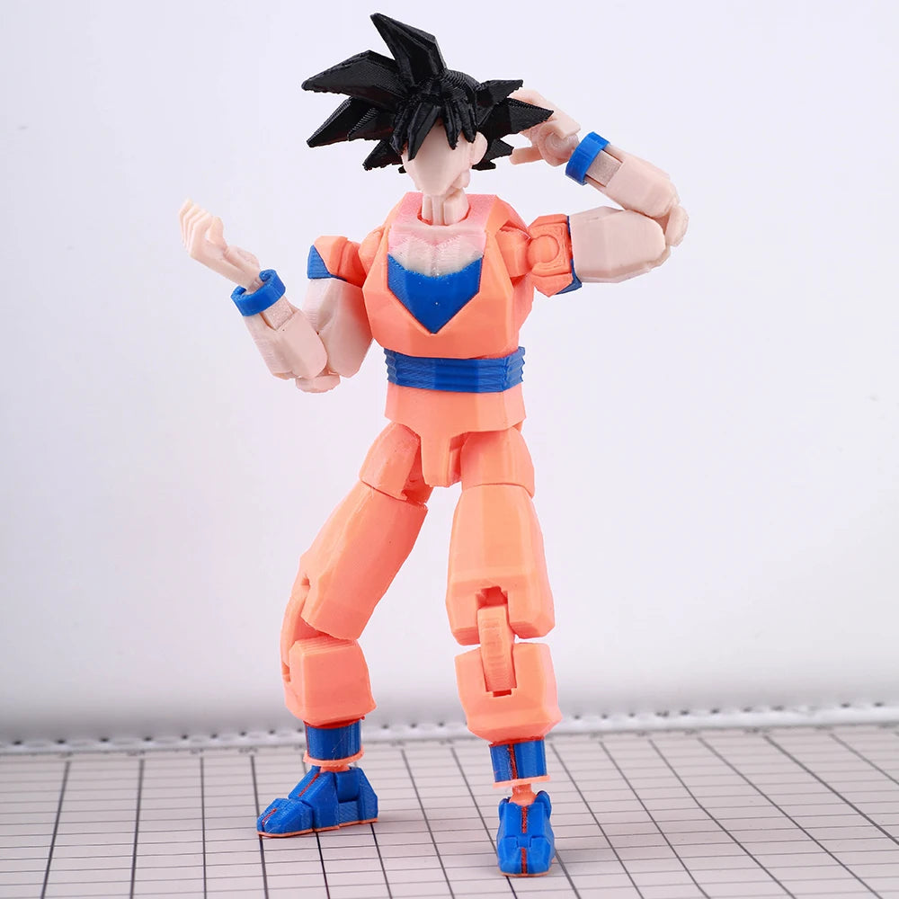 VIP-Dropshipping 9L3D Printed Anime Characters Lucky Dummy 13 Action Figures Multi-Jointed Movable Shapeshift Mannequin Toys