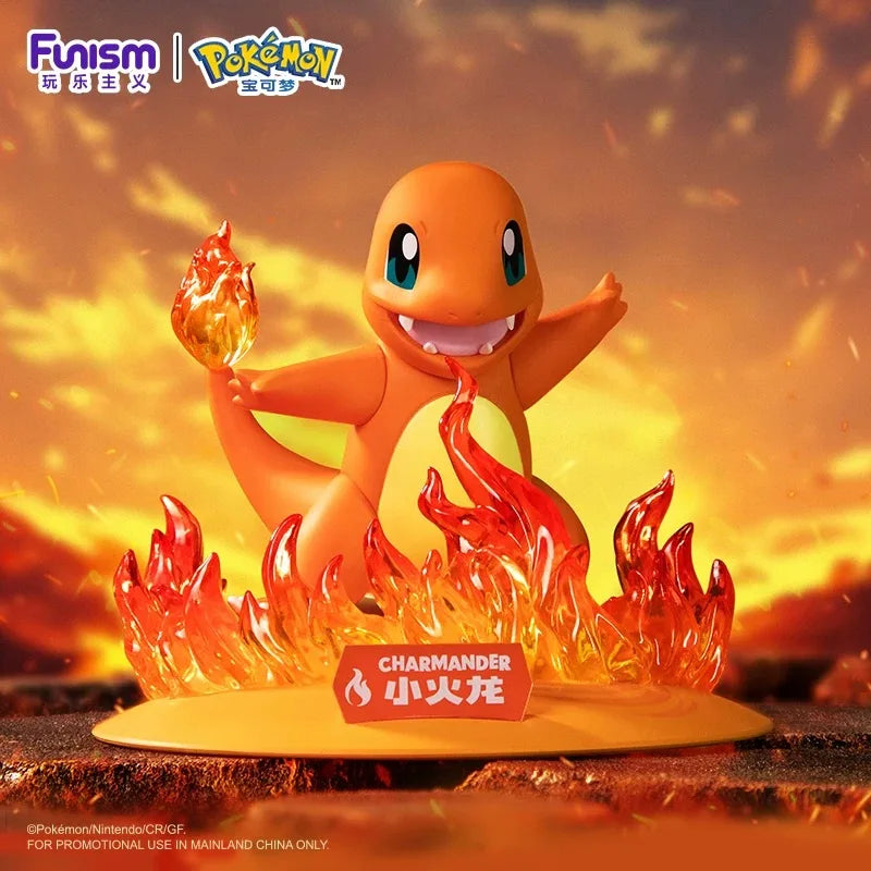 Pokemon Charmander Bulbasaur Squirtle Anime Action Figure Collect Model Ornaments Children's Toys Birthday Gift
